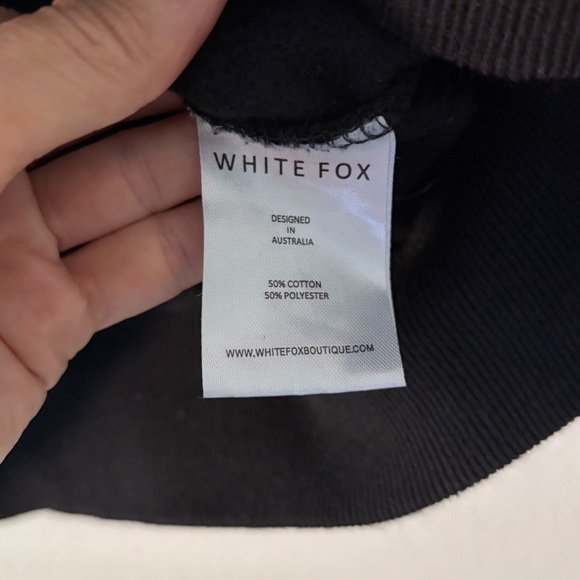 WHITE FOX 3 Offstage Hoodie Black Monochrome Size Small Medium - Picture 5 of 6